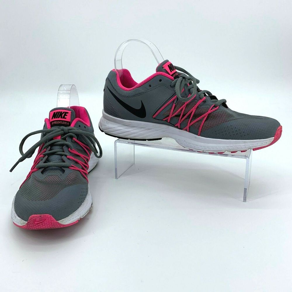 Nike Running Shoes Air Relentless Gray & Pink 9.5